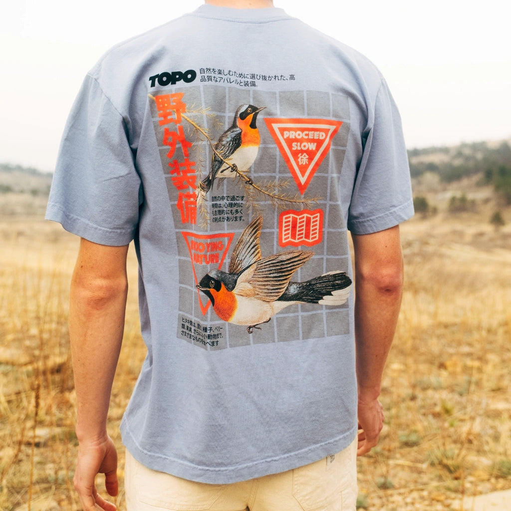Topo Designs x Pine Printshop Proceed Slow Tee