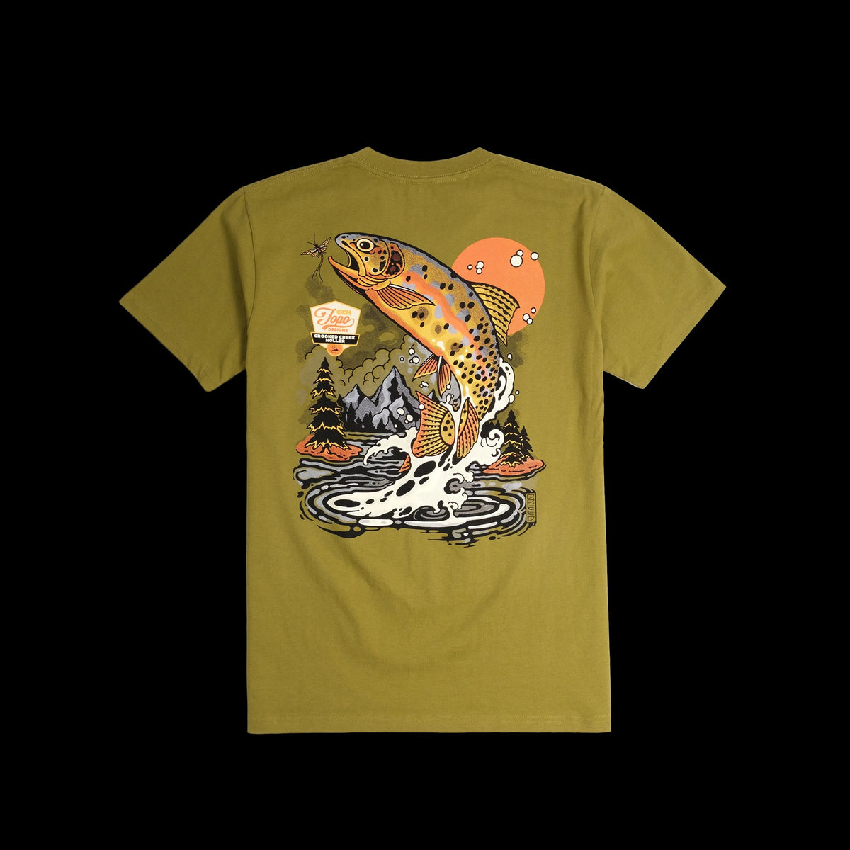 Topo Designs x CCH x Pine Printshop Golden Trout Tee