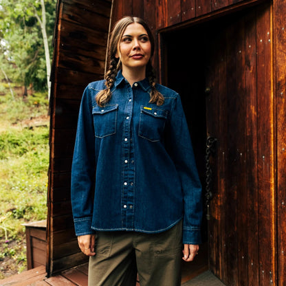 Mountain Shirt Long Sleeve Denim - Women's